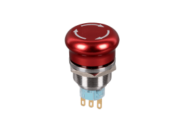 БУТОН ТИП ГЪБА EL-2211T 1NO+1NC IP65