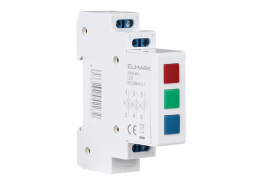 ЛАМПА ЗА ШИНА ELD-RGB-DIN ЗЕЛЕНА/ЧЕРВЕНА/СИНЯ 230V