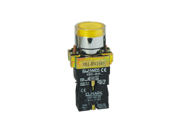 БУТОН СВЕТЕЩ EL2-BW3561 Жълт 230V
