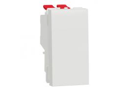 Кръстат ключ 10А 1 модулен New Unica бял NU310518