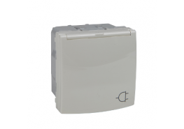 Контакт с капак 16A 250VAC механизъм Unica слонова кост ДО ИЗЧЕРПВАНЕ НА НАЛИЧНОСТИТЕ