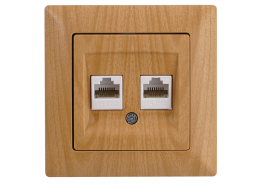 Контакт за компютър двоен Visage круша