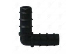 Коляно оребрено ф16 за твърд капков маркуч