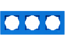 Рамка тройна Eqona синя