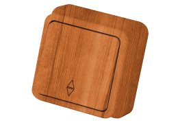 Ключ гюнсан девиаторен открит монтаж светъл махагон