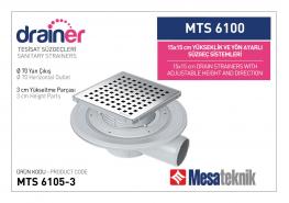 Сифон рогов MESA &Oslash;70 150ммх150мм широка периферия