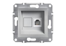 Телефонна розетка RJ11 Asfora алуминий