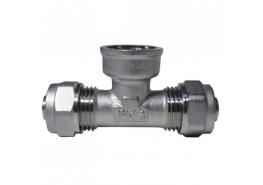 Връзка тройна с вътрешна резба ф 20х3/4"х ф20