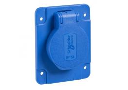 Контакт Шуко,Mureva PK,за табло,65x85,Blue,IP54
