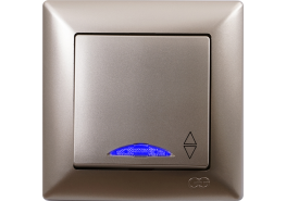 Ключ девиатор светещ схема 6 Visage бежов