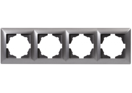 Рамка четворна Visage сива