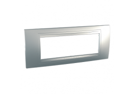 Рамка 6 модула Unica Allegro алуминий