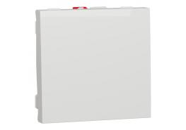 Ключ единичен 2 модулен 10АХ бял NU320118