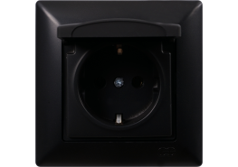 Контакт с капак Visage черен