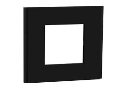 Единична рамка New Unica Deco черен каучук NU600272