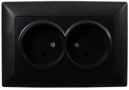 Контакт двоен Visage черен