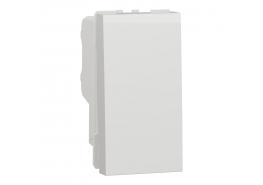 Двуполюсен ключ 16 А 1 модулен бял New Unica NU316218