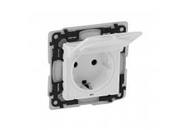 Контакт 16А с капак IP44 Valena Life бял