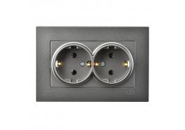 Контакт Егона двоен тъмно сив