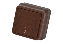 Ключ гюнсан девиаторен открит монтаж тъмен махагон