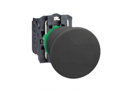 Бутон пластмасов черентип гъба 22 мм пружинно връщане без маркировка 1NO