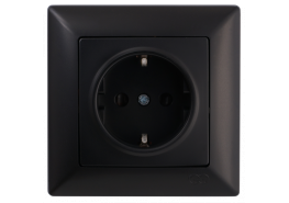 Контакт +2USB Visage черен