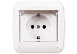 Контакт с капак Fantasy бял