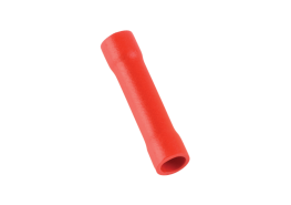 Кабелно съединение изолирано 1мм2/25мм дължина червено/цена за пакет от 100бр/