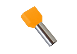 Кабелен накрайник изолиран 2х4мм2 TЕ4010/оранж/100бр в пакет