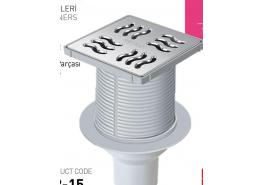 Сифон подов MESA &Oslash;70 100ммх100мм с клапа