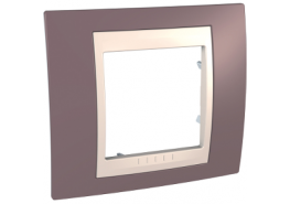 Рамка единична Unica бледомораво/слонова кост ДО ИЗЧЕРПВАНЕ НА КОЛИЧЕСТВАТА