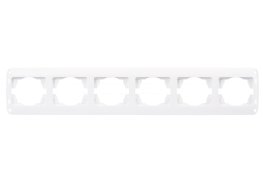 Рамка шесторна хоризонтална Fantasy бяла