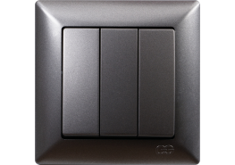 Ключ троен Visage тъмносив