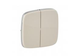 Лицев панел ключ СХ5/СХ6 двоен  крем