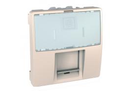 Механизъм компютър  2модулен cat6  MGU3.447.25 слонова кост