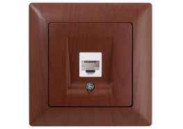 Контакт за компютър Visage тъмен махагон