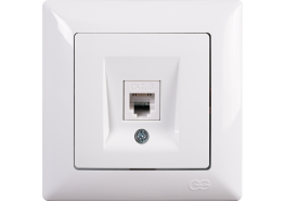 Контакт за телефон Visage бял