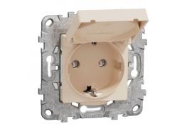 Контакт шуко IP44 детска защита слонова кост NU508244