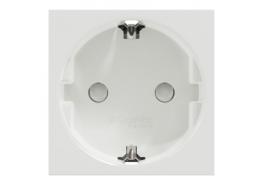 Контакт шуко с Детска защита 2P+E 16A бял механизъм New Unica NU303718