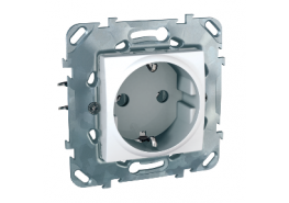 Контакт единичен механизъм шуко Unica бял ДО ИЗЧЕРПВАНЕ НА КОЛИЧЕСТВАТА