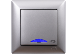 Ключ стълбищен светещ Visage сив