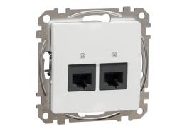 Компютърна розетка двойна бяла SDD111467