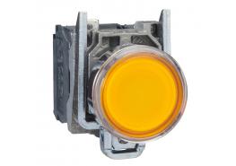 Светещ бутон 250V 1НО+1НЗ жълт