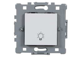 Стълбищен бутон бял SPLENDOR