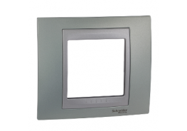 Рамка единична Unica Top флуорит/алуминий