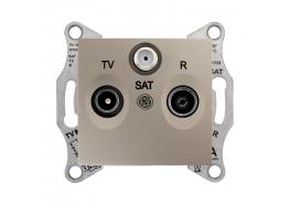 TV/R/SAT розетка без рамка Sedna титаний OLD SERIES