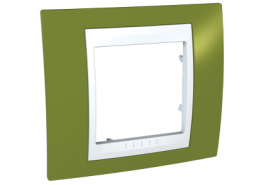 Рамка единична Unica яркозелена/бяла ДО ИЗЧЕРПВАНЕ НА КОЛИЧЕСТВАТА