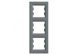 Рамка тройна вертикална Asfora стомана