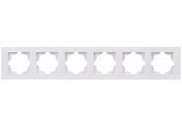 Рамка шесторна хоризонтална Visage бяла