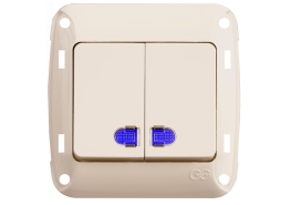 Ключ сериен светещ схема 5 Fantasy крем